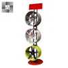 freestanding metal material display frame car retail store steel wheel rim rack display stand