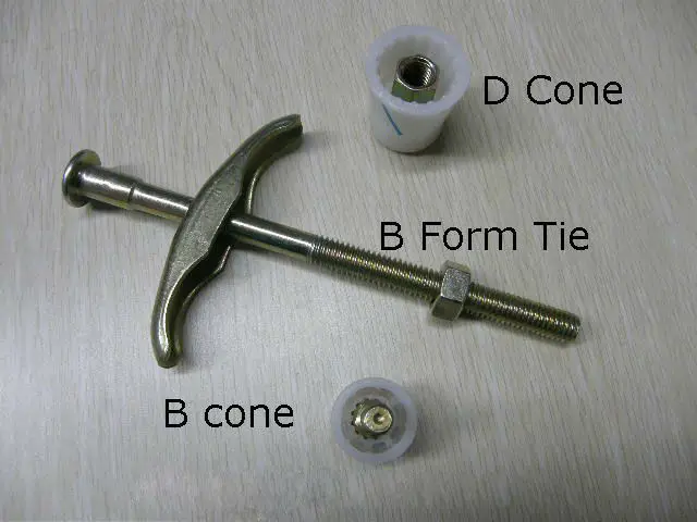 Construction Concrete Formwork Accessories B Form Tie System Plastic ...