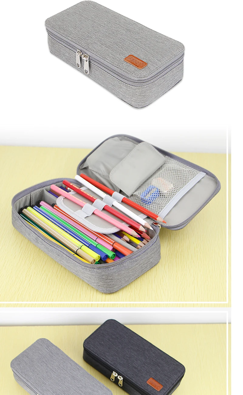 Canva Leather Pencil Zipper Cotton Child Printed Packing Pu Clear Pink Kid Velvet & Case Mini Silicone Golf Bag Pen Holder