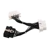 Factory Price! OBD 2 16Pin OBD2 16 Pin Male To dual Female Extension Cable, OBD Adapter cable, OBD Y splitter cable OBD Socket