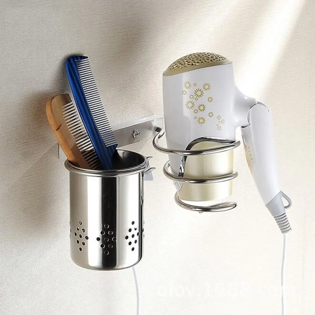 Buy Hair Dryer Rack Bathroom Walls Shelf Storage Hairdryer Holder Free