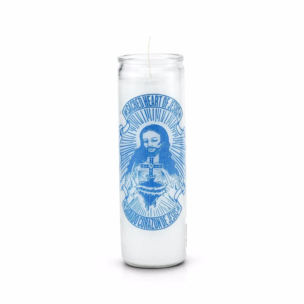 Vela Wholesale Hispanic Mexican Glass Jar Scented Religious Candles
