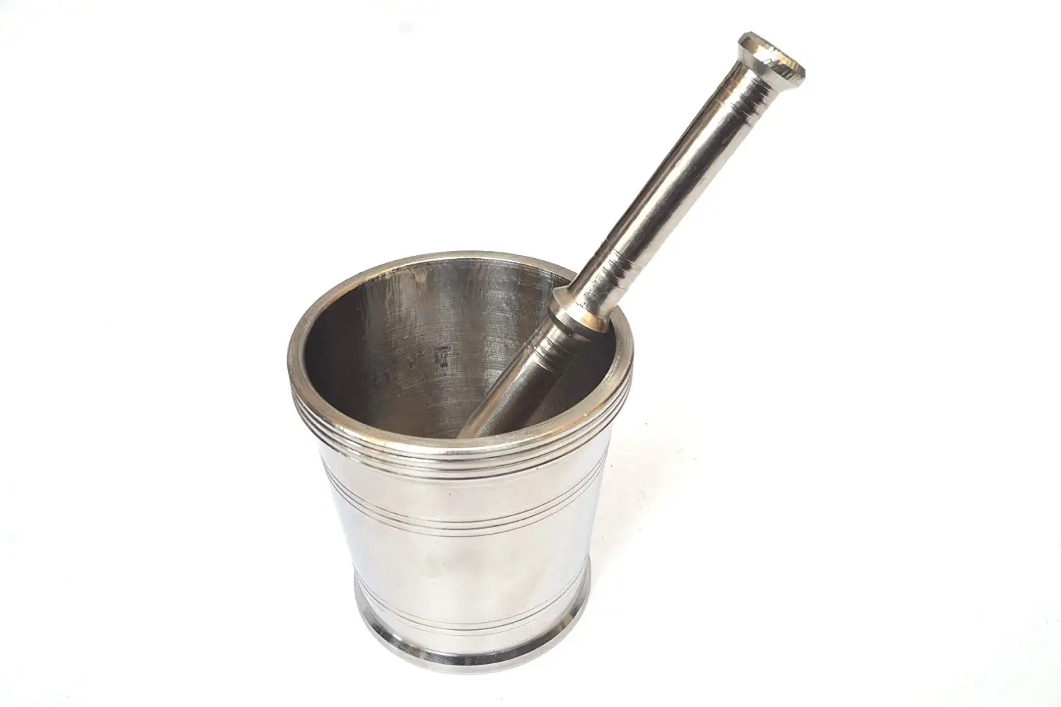 Brushed Finish INC. 18-Ounce//2.25-Cup StainlessLUX 75551 Large Stainless Steel Mortar and Pestle Set//Spice Grinder//Molcajete