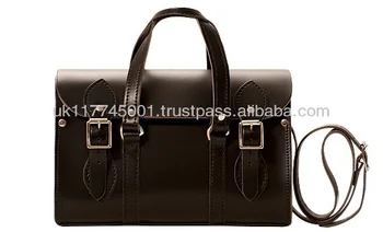 Anu Genuine Leather London Barrel Las Handbag Black Handmade Anu Genuine Leather London Barrel Las Handbag Black Handmade In England