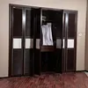 six open door dark wardrobe with shutter exported to Middele East