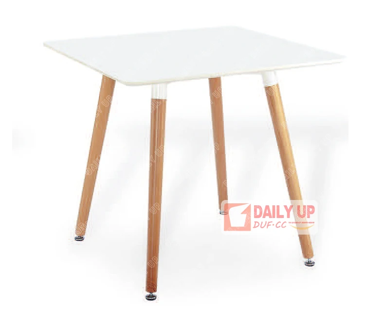 Wholesale Restaurant Furniture Four Legs High Table Top Wooden Legs Solid MDF Material Top Functional Use in Commercial Sites