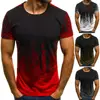 Men Casual Basic Cotton T-shirt Summer Hot Sale Solid Color Fashion Wash Hot