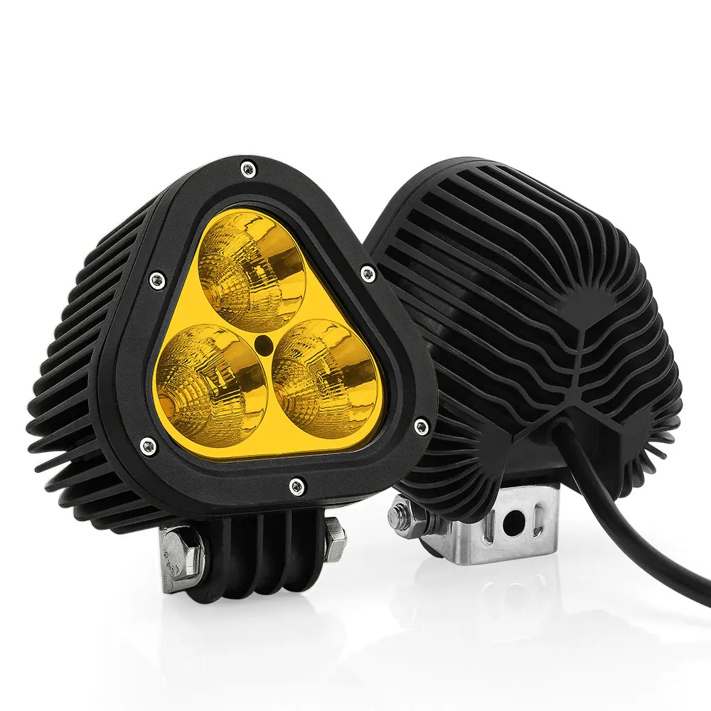 Wholesale DOT Approved 4x4 12V 24V Dual color motorcycle led driving light led fog light