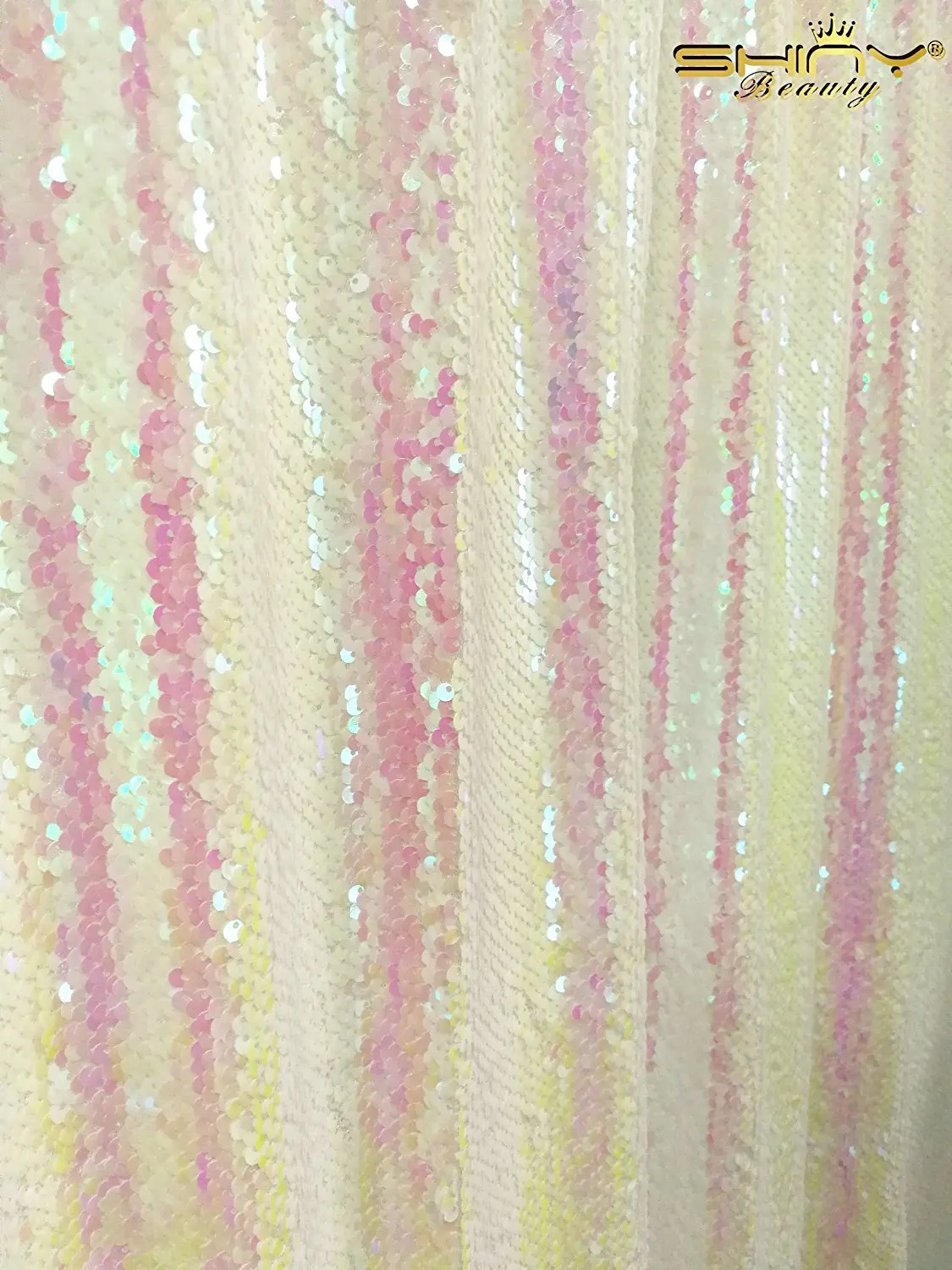 6FTx8FT-White-SEQUIN Backdrop-Curtain-Sequin Photography Backdrop Shimmer Sequin Fabric for Event Decoration