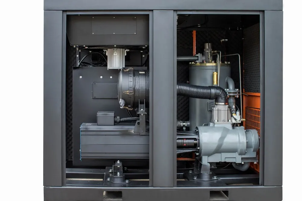 High efficiency power saving 22KW Server PMSM Frequency screw type industrial electric air compressor