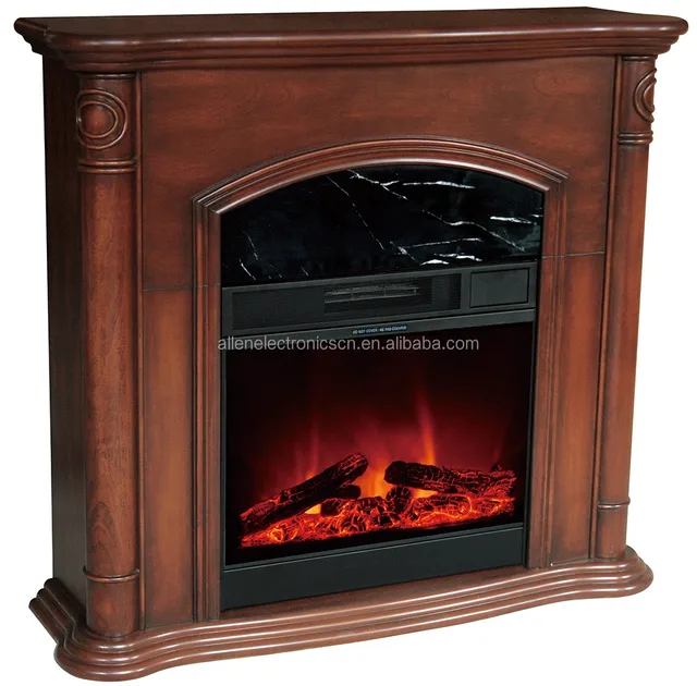 Compact Wood Electric Fireplace Heater Mantle Buy Electric