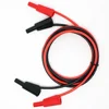 Custom High Voltage Safety protection Stackable 4mm Banana Plug to Banana Plug Silicone Cable Test Lead