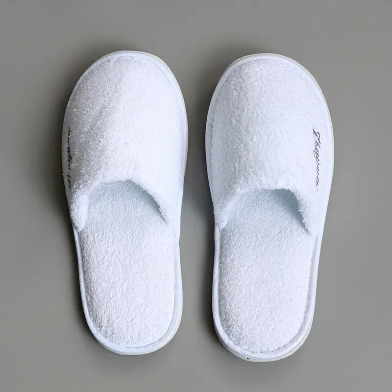 cotton terry slippers