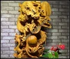 Wooden carving crafts dragons patten natural root carving for decoration