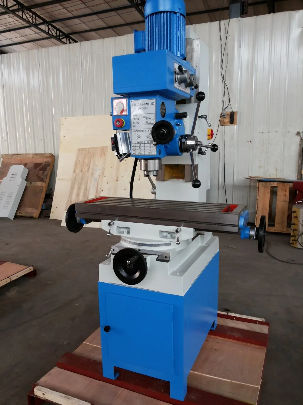 Swivel Head Drilling Milling Machine Knee Type Mill Drill Zx50c Buy