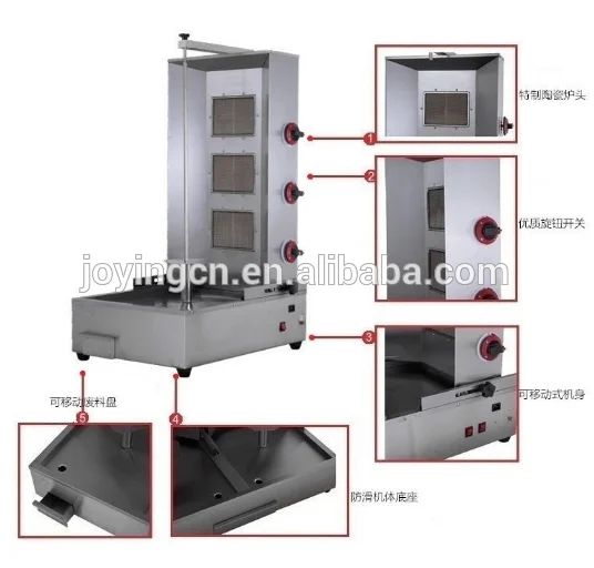  Kitchen  Equipment  Electric Vertical Broiler  With Spining 