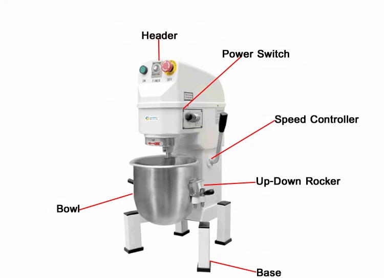 The Latest Technology Commercial Stainless Steel Planetary Mixer Food ...