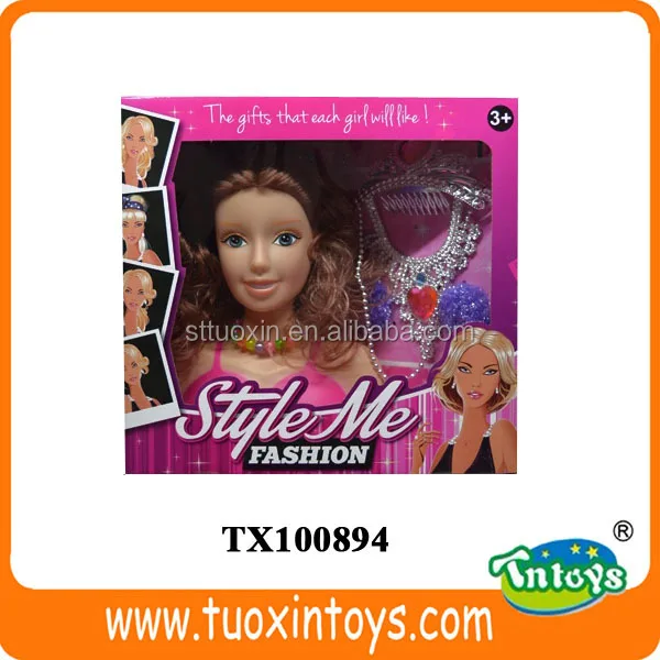 big doll head to style hair