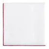 Wholesale Hand Made Men's Formal Silk Solid White Color Handkerchiefs Hanky Pocket Square for suit wedding