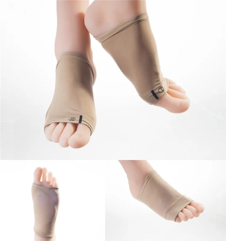 Free Size Flat Foot Arch Support Sleeve Extra Thick Bands Plantar