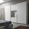 Small mirrored wardrobe with boxes in bedroom furniture