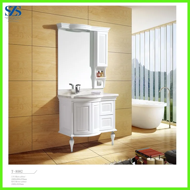 European Style Pvc Curved Bathroom Vanity Made In China European Style Pvc Curved Bathroom