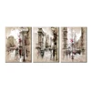 Paris Street Modern Giclee Print Artwork of Landscape Oil Paintings Canvas Wall Art