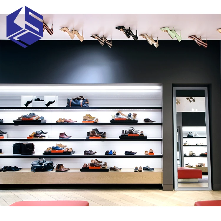Durable Design Shoe Shop Display Furniture Design Wooden Shoes Store