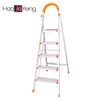 HJF GW-330 Eco-friendly wholesale high quality house hold foldable multi-use five steps folding aluminum ladder