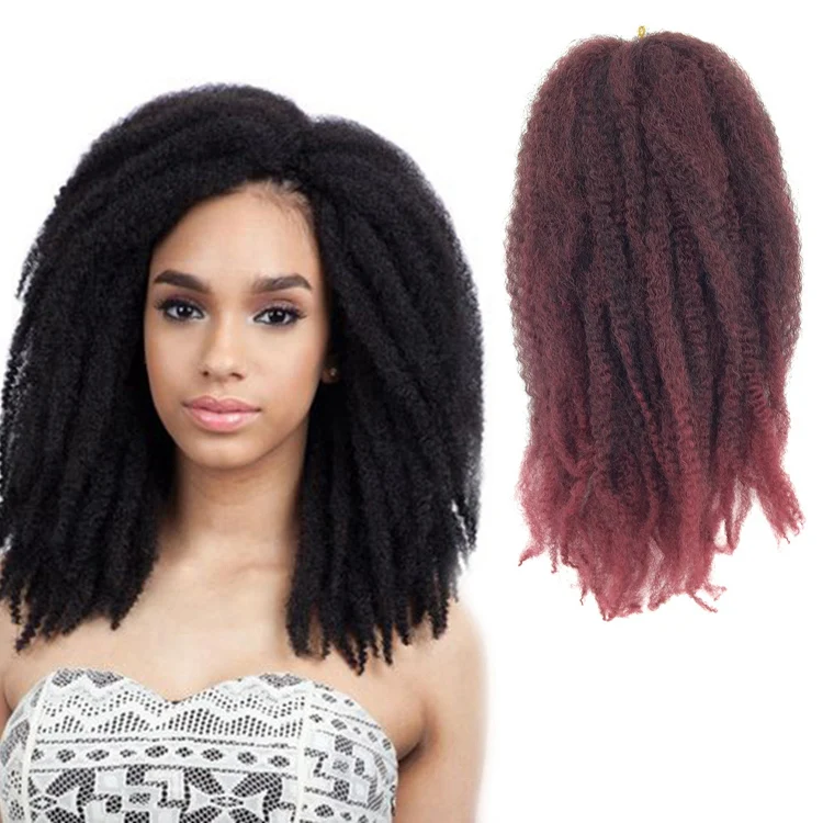 Best Selling 14inch 22stands Yaman Afro Kinky Twist Crochet Braid