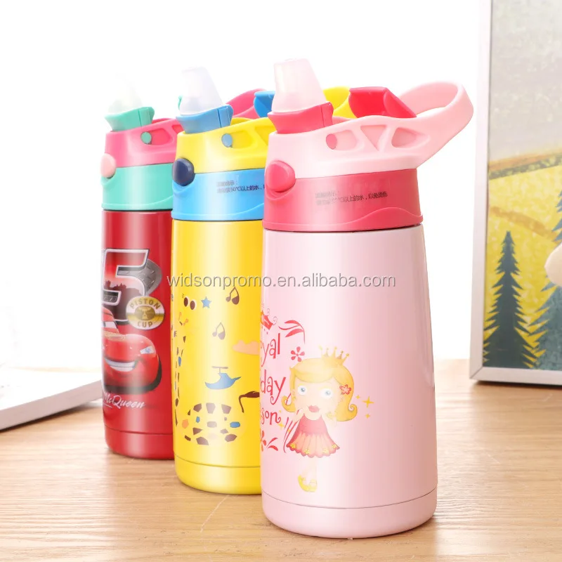 Custom Logo Cute Stainless Steel Thermos Kids/children Water Bottle