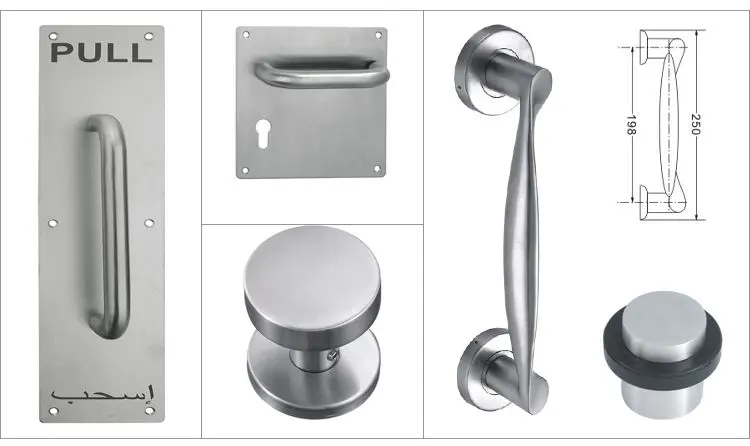 Akada Brand Modern Design Internal Double Side Ss Stainless Steel Lever