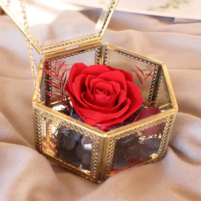 Wholesale Irregular Glass Gold Geometric Terrarium For Tabletop