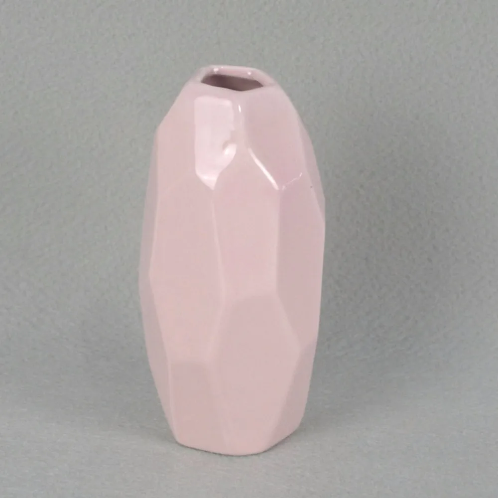 Wholesale Antique Ceramic Porcelain Pink Color Flower Vase