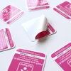 Factory Custom waterproof printed custom stickers die cut bopp film labels