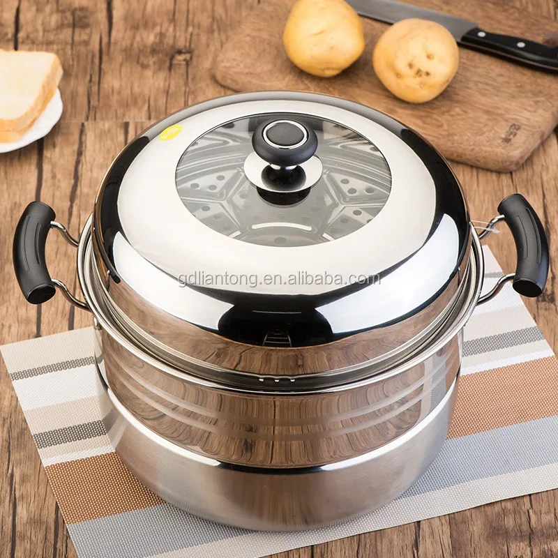 Wholesale High Quality Stainless Steel Cooking Steamer Pot With Visible