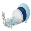 Classic Compact Kitchen Dish Drainer Rack for Drying Glasses, Silverware, Bowls, Plates Stainless steel Dsih Drainer Rack