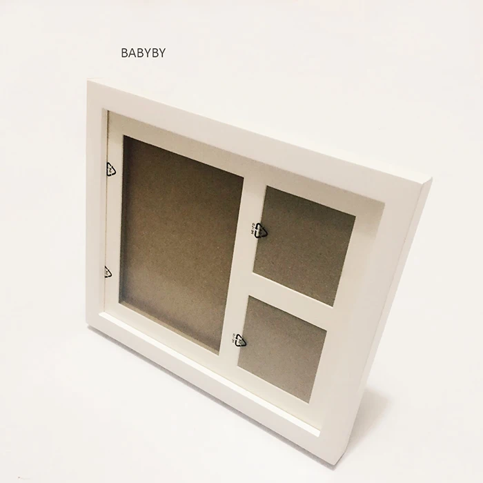 New arrivel Air Dry CLAY Baby Child photo frame Foot Hand Print