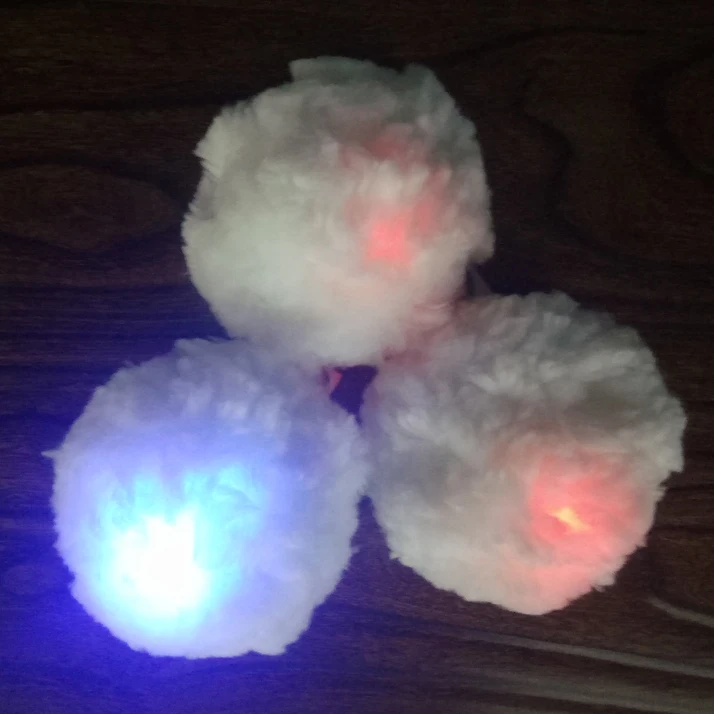 light up plush snowballs