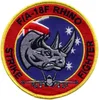 FA/18 Rhino Super Hornet Strike Fighter Uniform Patch backing