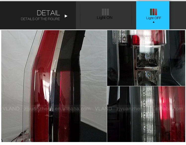 For 2015 2016 New Chevy Tahoe/suburban Tail Lights Led Brake (cadillac