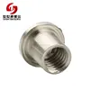 Slotted Flat Head Nickel Plated Female Thread Butt Nuts