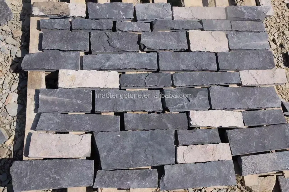 Rusty & Black Slate Cultured Stone(ledge Stone),Flat Finish Buy Rusty