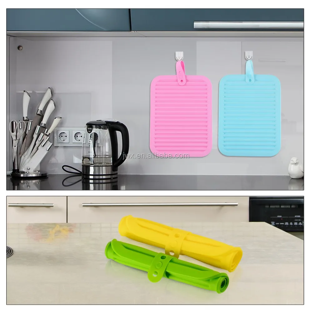 Fireproof Silicone Induction Cooker Mat,Silicone Bowl Mat Refrigerator