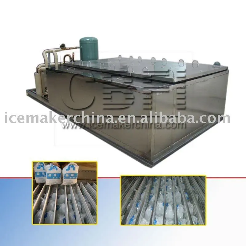Edible ice bag block machine to make ice with plastic bag for Africa