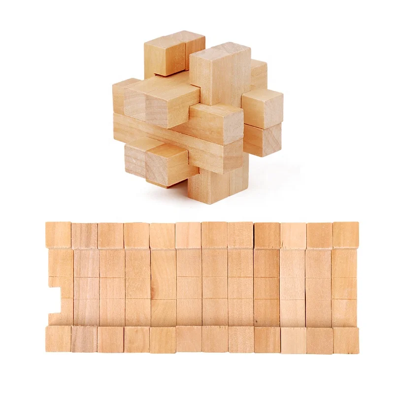 Wooden Brain Game Puzzle 3d Iq Puzzle Game - Buy Brain Teaser,Wooden ...