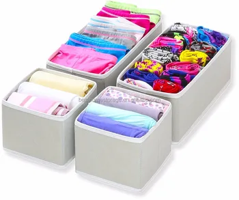 Foldable Cloth Storage Box Closet Dresser Drawer Divider Organizer