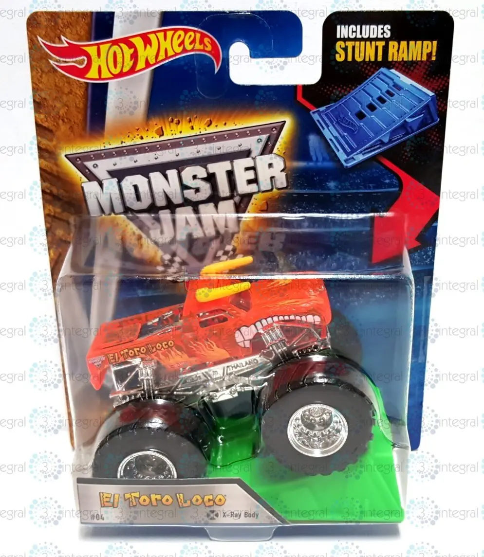 Buy Hot Wheels Monster Jam Truck Stunt Ramp El Toro Loco 04 X Ray
