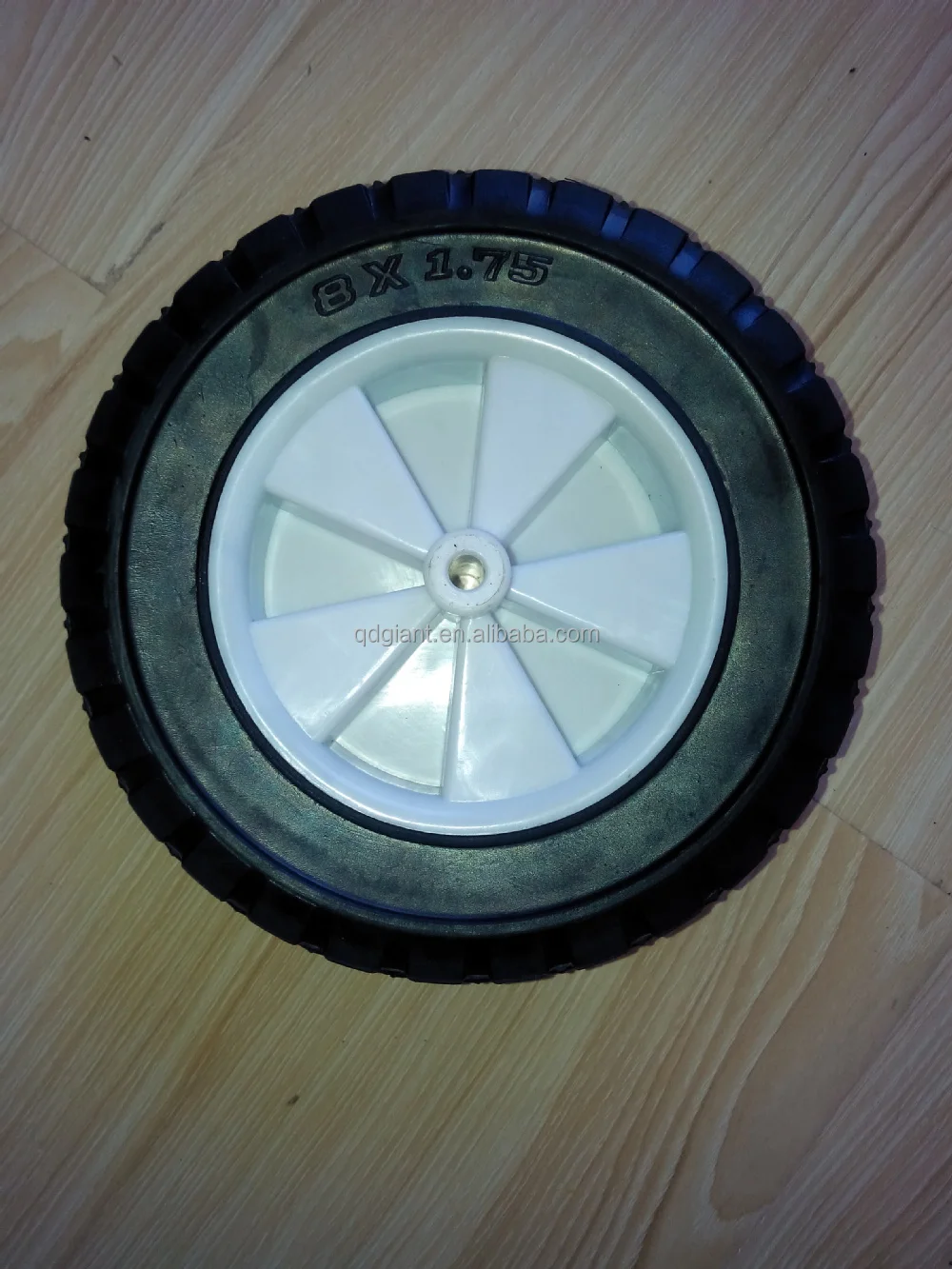 lawnmower solid rubber wheel 8inch x 1.75inch