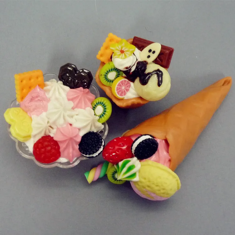 Wholesale Kawaii Artificial Ice Cream Diy Ice Cream Cone Buy Pvc Ice
